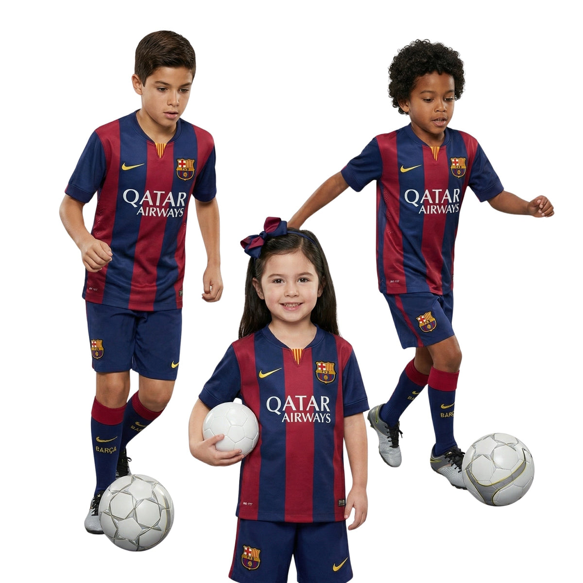 Kids Barcelona Home Shirt 14/15
