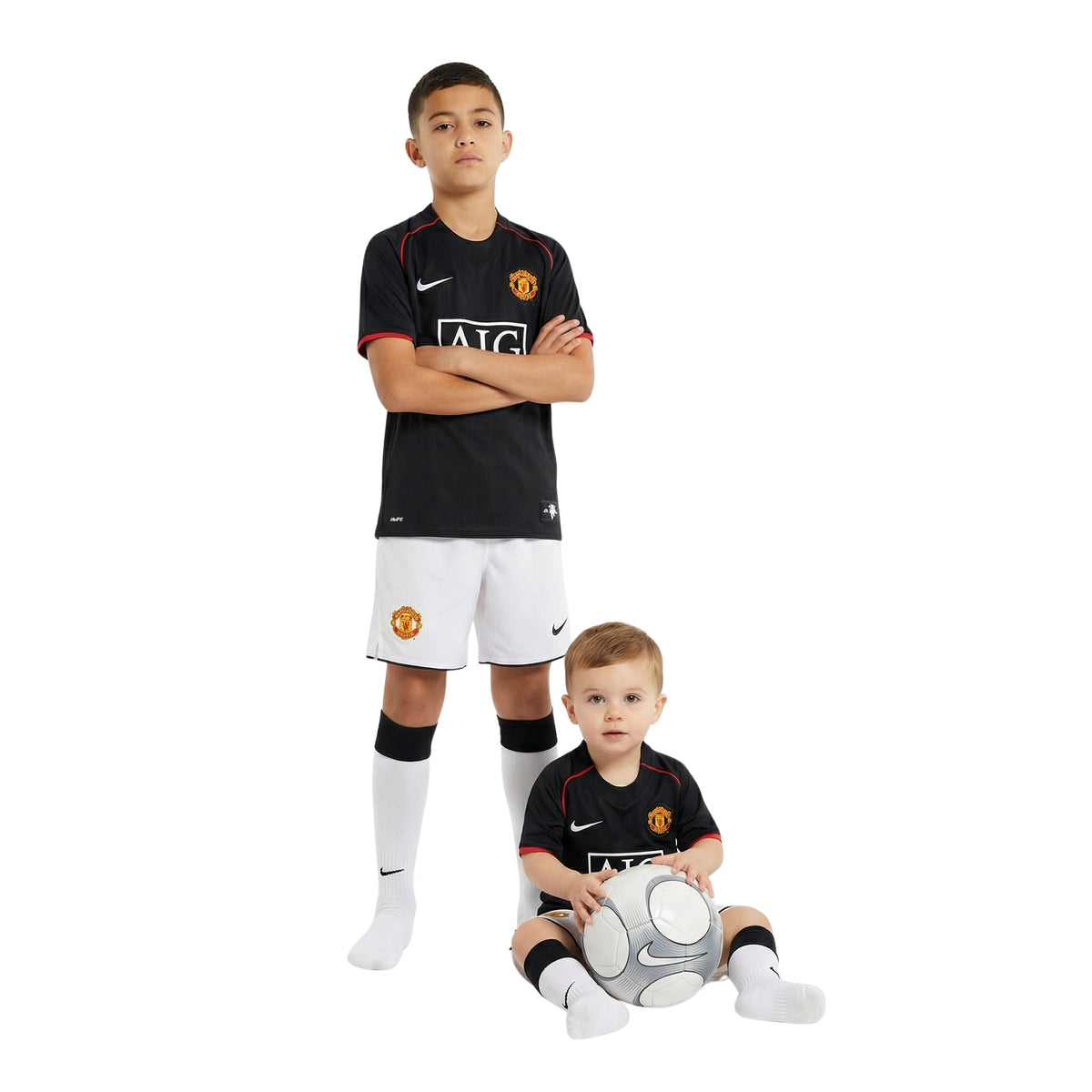 Kids Retro Manchester United Away Shirt 07/08