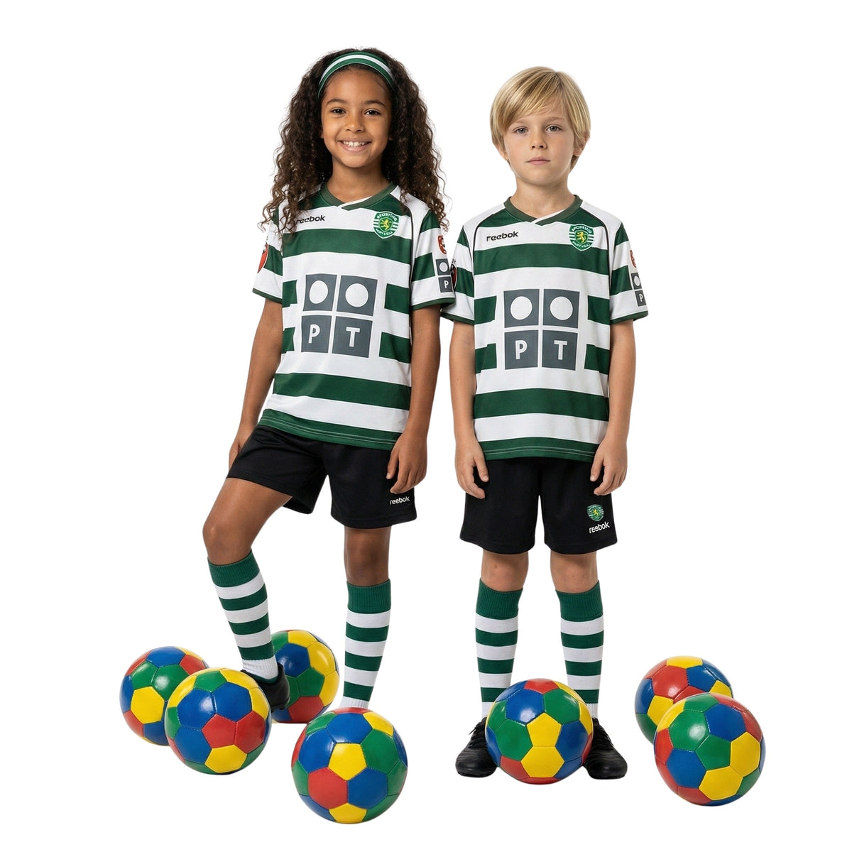 Kids Retro Sporting Home Shirt 02/03