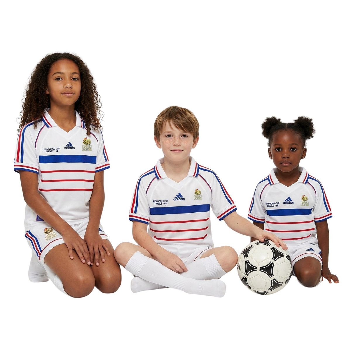 Kids Retro France 98 Away Shirt 98/99 - World Cup 1998