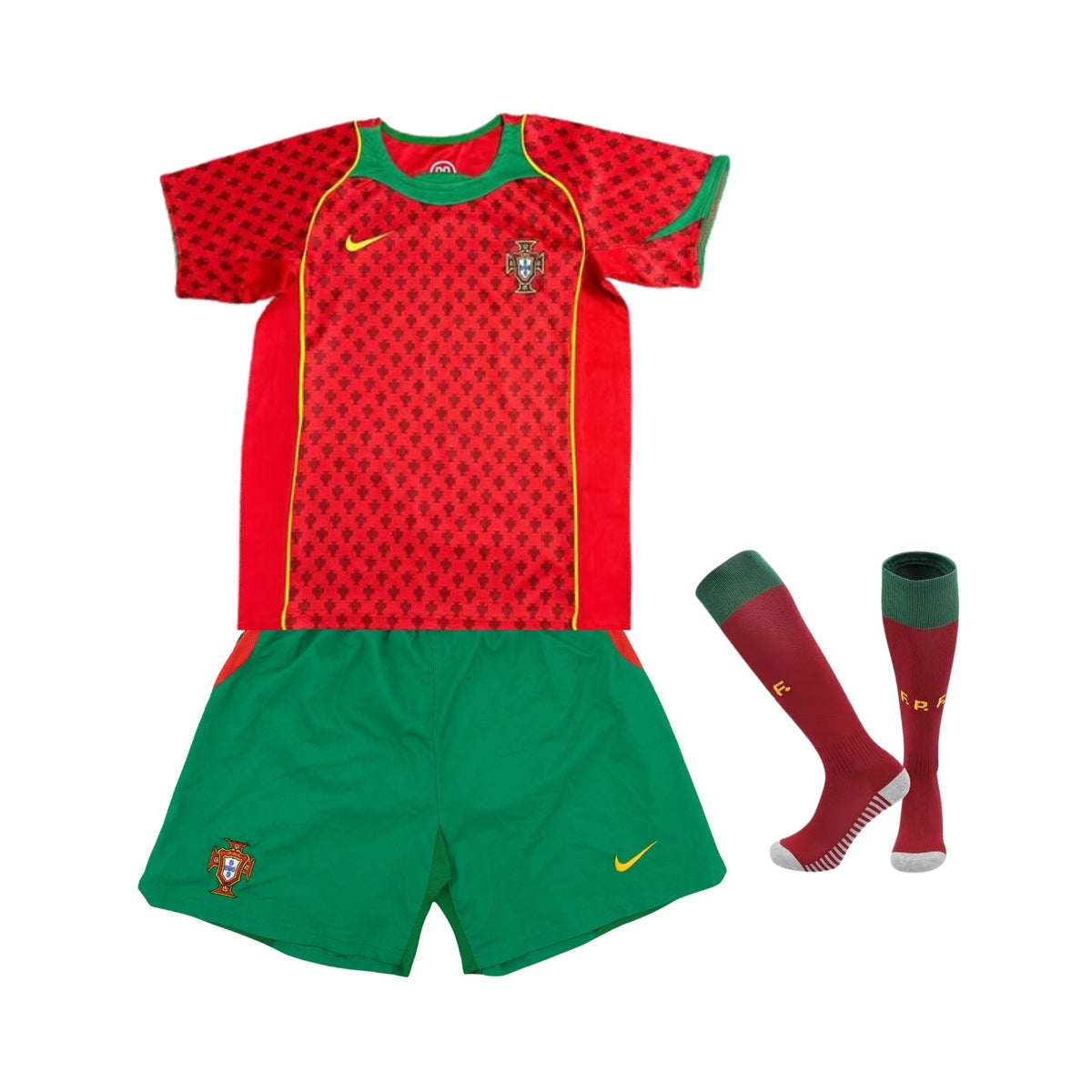 Kids Retro Em Portugal Home Shirt 04/05
