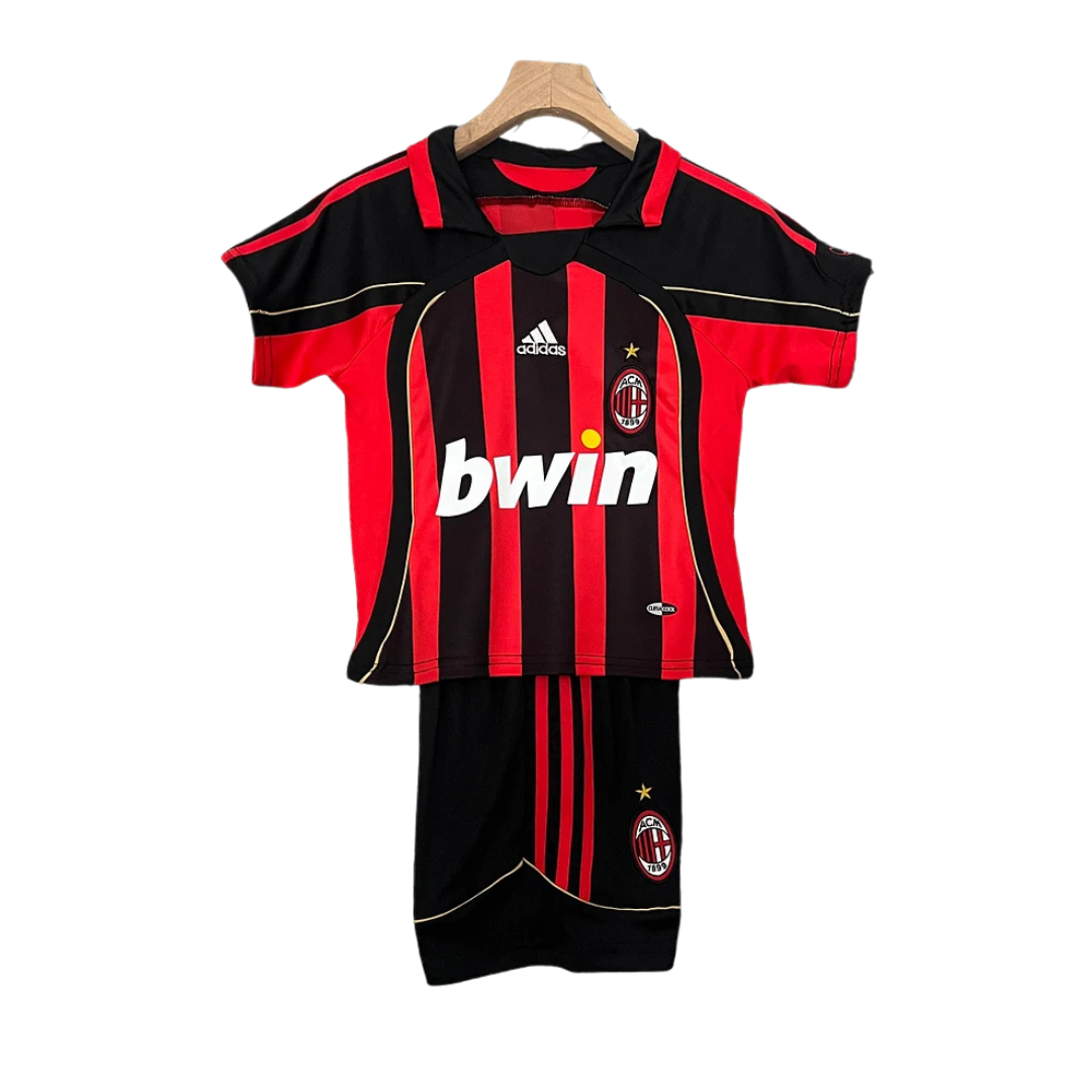 Kids Retro AC Milan Home Kit 06/07