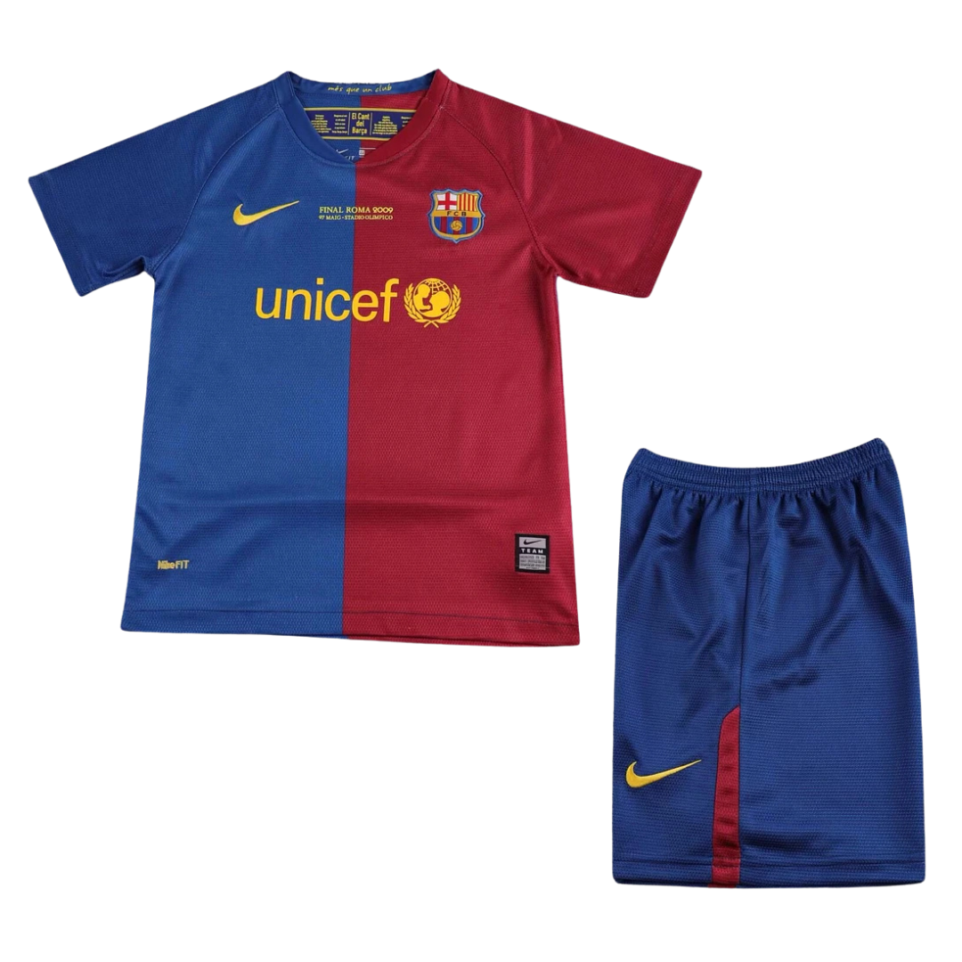 Kids Retro Barcelona Home Kit 08/09