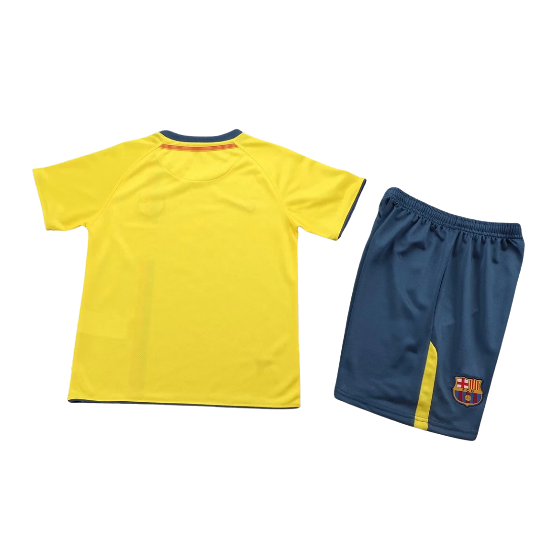 Kids Retro Barcelona Away Kit 08/09