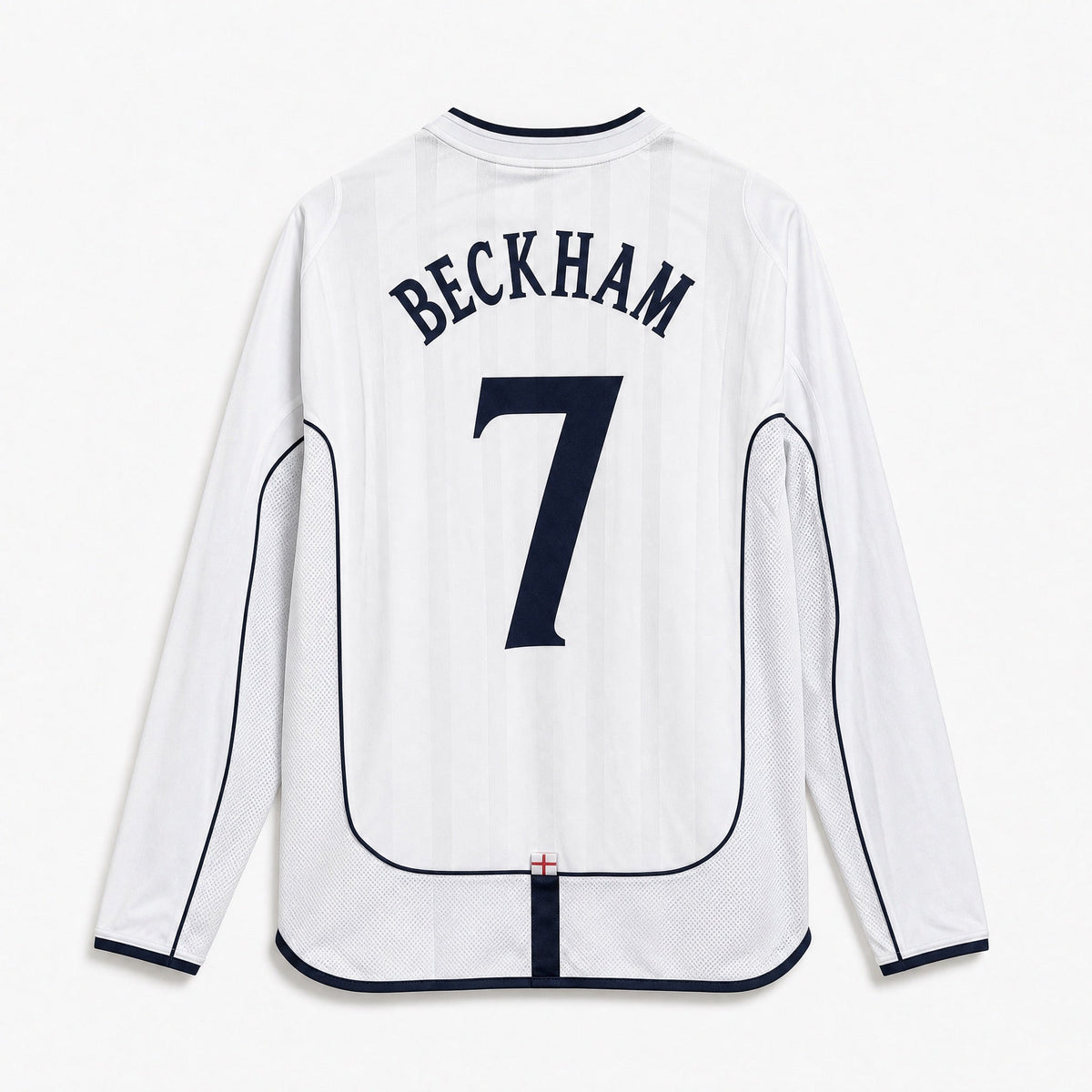 Beckham England Home Long Jersey 2002