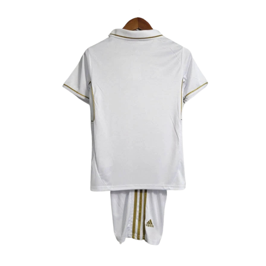 Kids Retro Real Madrid Home Kit 11/12