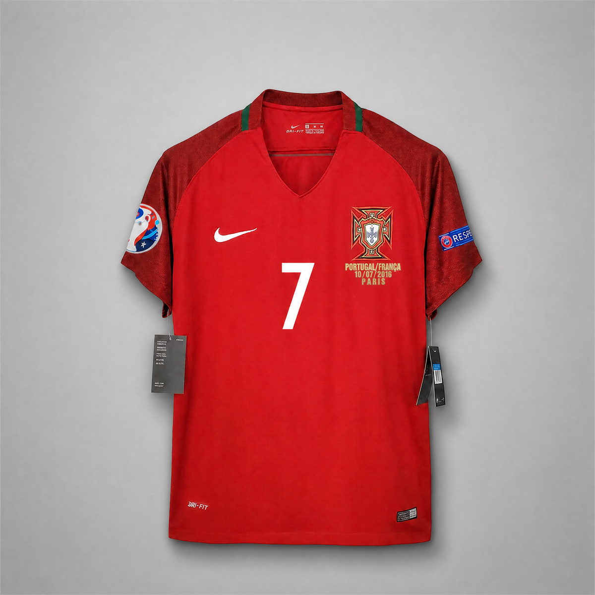 Cristiano Ronaldo CR7 Portugal Home Jersey 2016