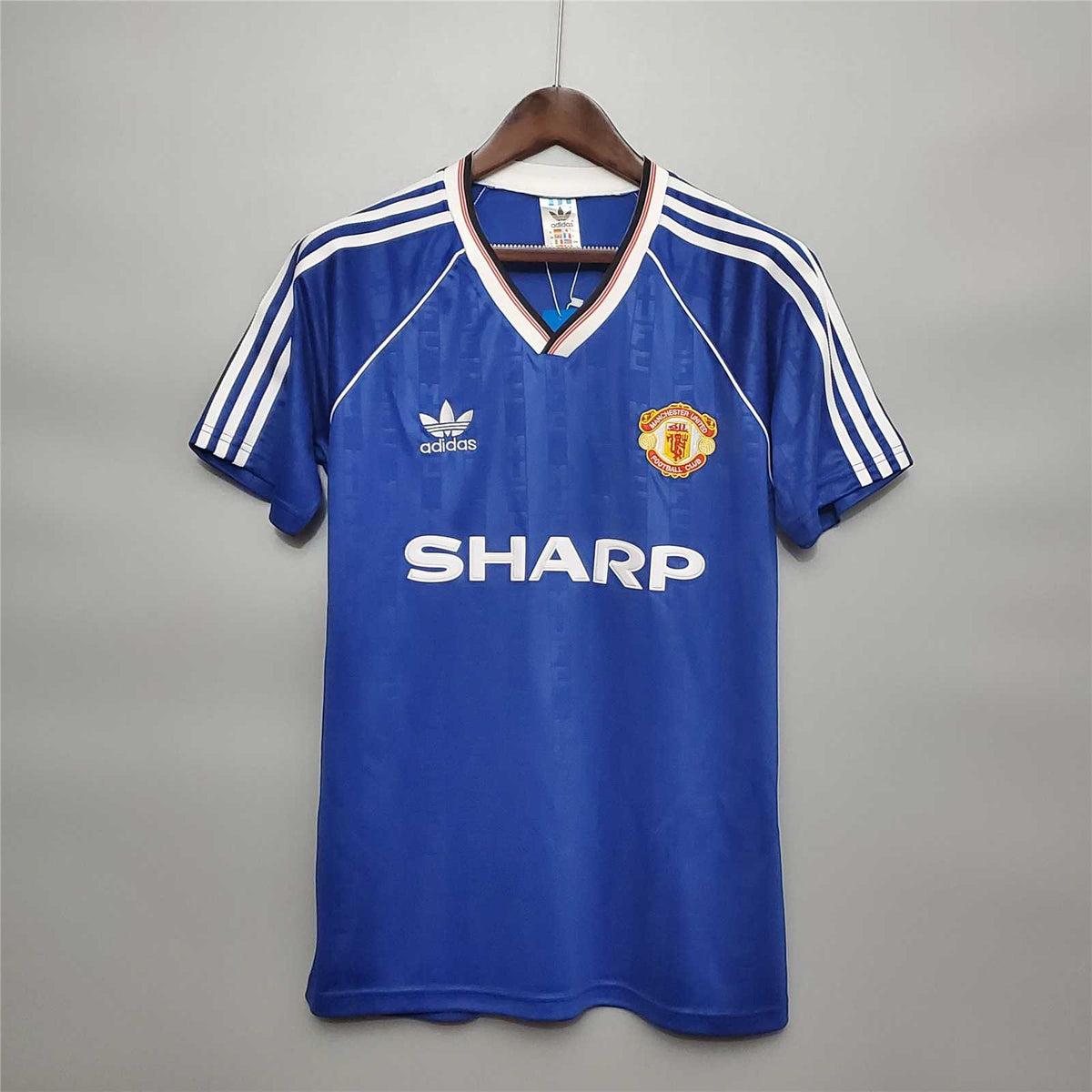 Man. United Away Shirt Blue 1988/89