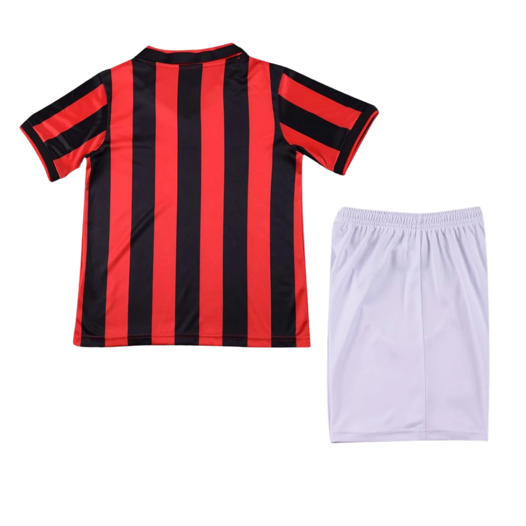 Kids Retro AC Milan Home Kit 90/91