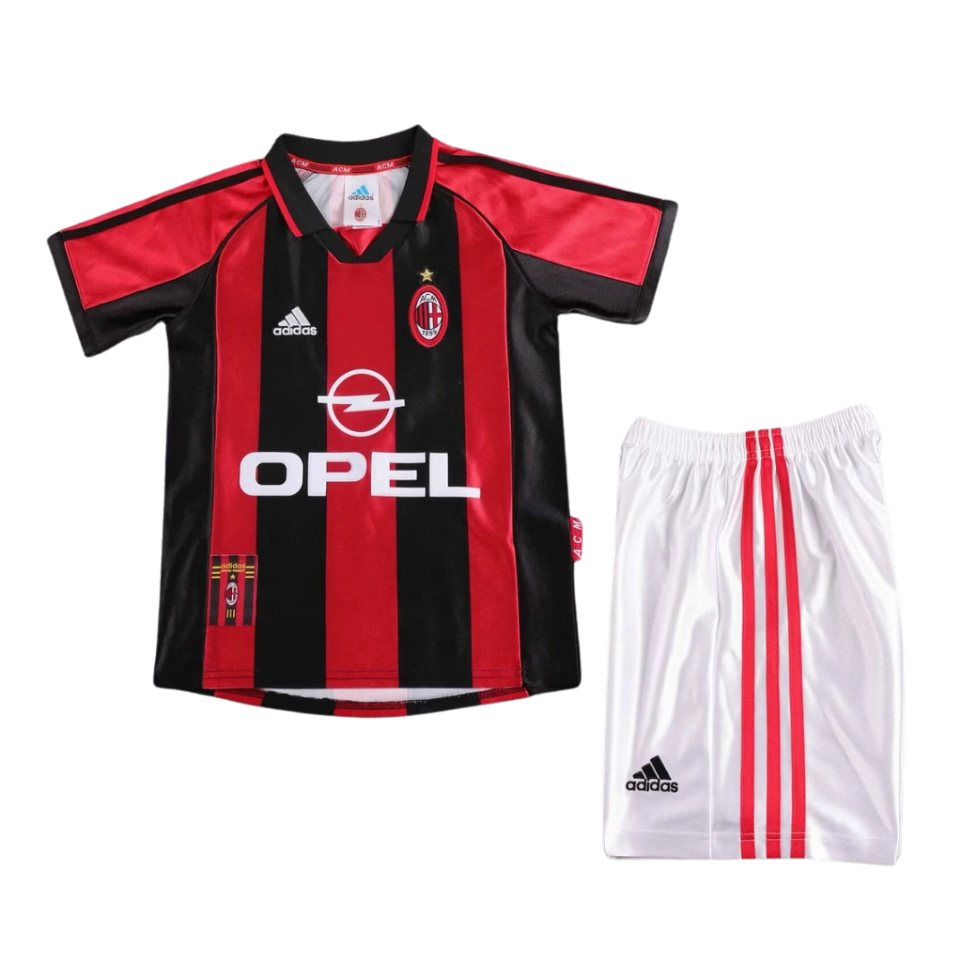 Kids Retro AC Milan Home Kit 98/99