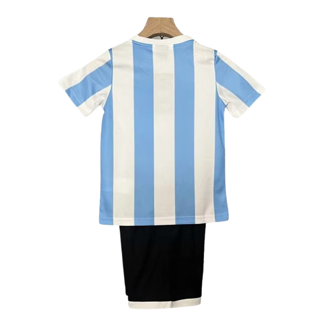 Kids Retro Argentina Home Kit 1986