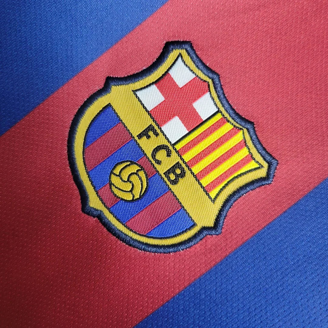 Kids Retro Barcelona Home Kit 10/11
