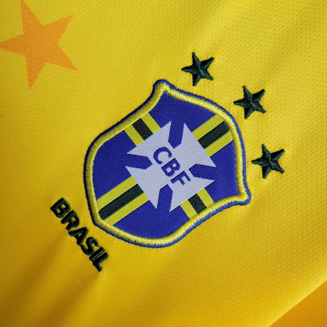 Kids Retro Brazil Home Kit 1994
