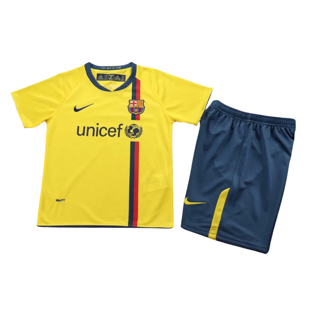Kids Retro Barcelona Away Kit 08/09