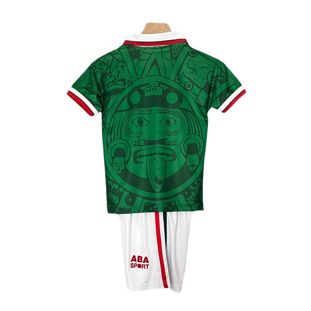 Kids Retro Mexico Home Kit 1998