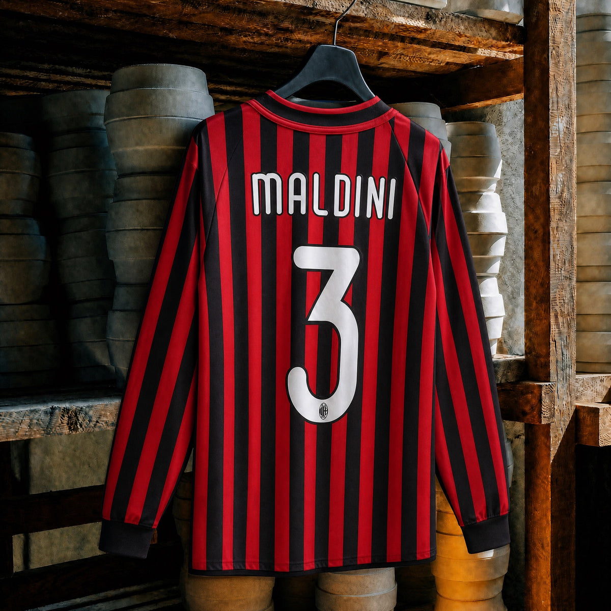 Maldini Milan Home Long Jersey 1999/00
