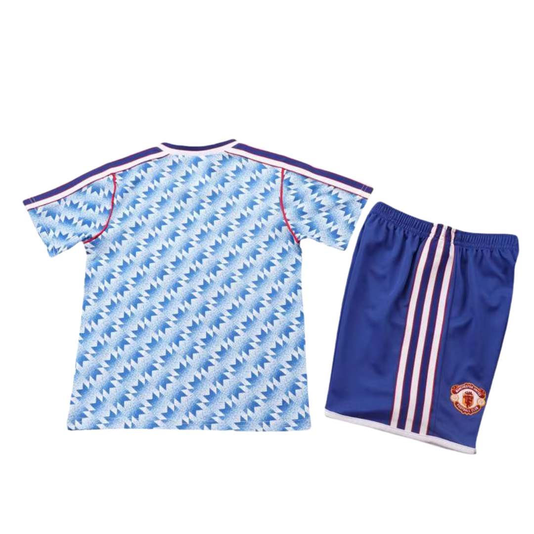 Kids Retro Manchester United Away Kit 91/92