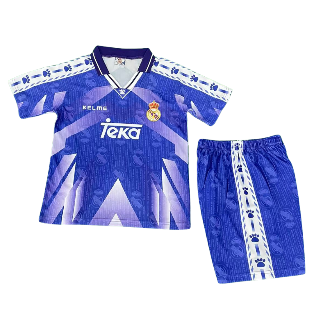 Kids Retro Real Madrid Away Kit 96/97