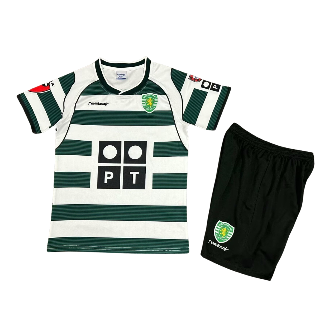 Kids Retro Portugal Away Kit 01/03
