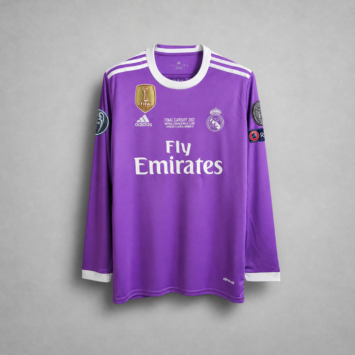 Cristiano Ronaldo CR7 Real Madrid Away Jersey 2017 â€“ Long Sleeve